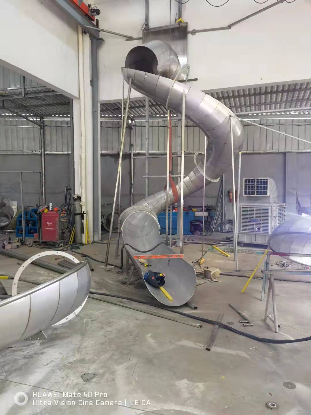 不銹鋼滑梯加工圖